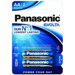 Батарейка Panasonic LR6EGE/2BP EVOLTA лужна AA блістер 2 шт.