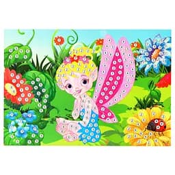 Детская мозаика по номерам "Фея" 13-127-5 разноцветные камушки