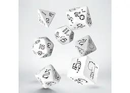 Набір кубиків Bright Llama Dice Set (White & Вlack) , 7 шт. (SLLA02) - мініатюра 2