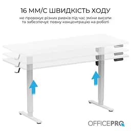 Геймерський стіл OfficePro ODE1670W (ODE1670W) - мініатюра 8