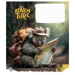 Зошит учнівський Школярик Best adventure 012-3285K-4 в клітинку 12 аркушів