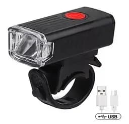 Вело фара RB-B11 велосипедный аккумуляторный водонепроницаемый фонарь с креплением micro-USB XPE