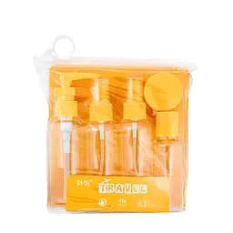 Дорожный набор из 5 флаконов для косметики WH Travel Bottles Set, Оранжевый