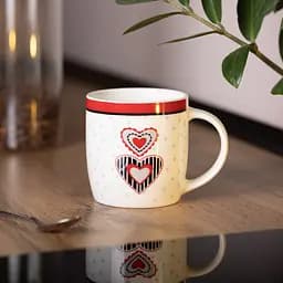 Чашка порцелянова I love you 400 мл, білий Liling Rongxiang Ceramic RX-N240147W - мініатюра 14