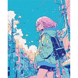 Картина по номерам Brushme Девушка из комикса 40x50 см