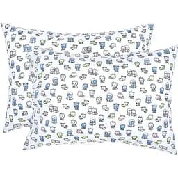 Наволочка Home Line Дракончики поплін 50х70 см блакитно-салатова 2 шт. (173782)