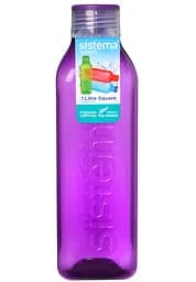 Бутылка для воды Sistema, квадратная, 1 л, фиолетовый (890-4 purple)