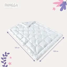 Ковдра дитяча в ліжечко Papaella Super Soft Classic 135х100 см біла (8-11863) - мініатюра 2