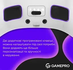 Геймпад джойстик GamePro GP-X13-W Xinput Bluetooth/2.4G/USB (Switch/PC/iOS/Android) White - мініатюра 9
