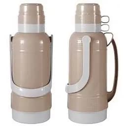 Термос Ardesto Gemini Gourmet, пластик, скляна колба, коричневий, 3200 мл (AR2632BRG)