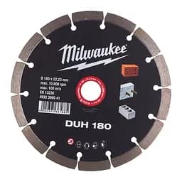 Диск алмазний MILWAUKEE DUH 180, діаметр 180мм (залізобетон, цегла) - мініатюра 2