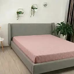 Простирадло Бамбук Пудрово-рожеве м'яке завдовжки 2,00 × 2,30 м для двоспального різання