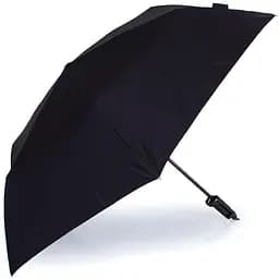 Женский складной зонтик механический Happy Rain 91 см черный