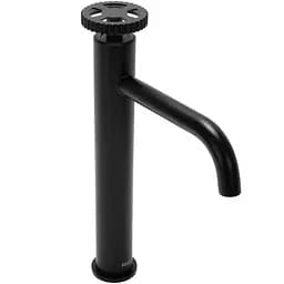 Змішувач для умивальника Rea Vertigo black чорний високий REA-B3921 Чорний