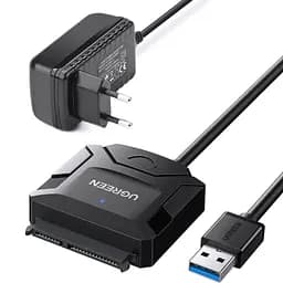 Перехідник USB 3.0 Type-А to SATA III (F) CR108 Ugreen (20611) - мініатюра 1