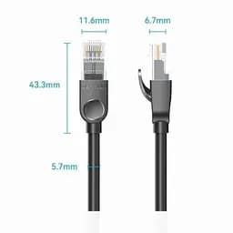 Патч-корд 3м, UTP cat 6 RJ-45 black Vention (IBNBI) - мініатюра 8