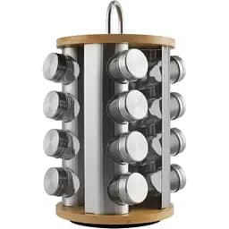 Набор для специй Edenberg 16 предметов нержавеющая сталь стекло (EB-4028)