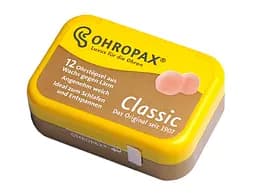 Воскові беруші Ohropax 6 пар SNR 22 дБ, 5 упаковок (917-02-5p)