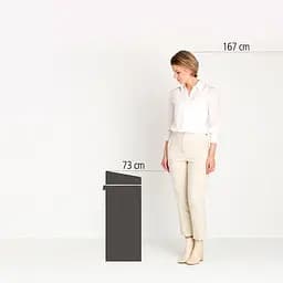 Бак для сміття Brabantia Touch Bin 40 л білий (114984) - мініатюра 11