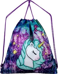 Мешок для обуви Winner Единорог для девочки 45х40 см Фиолетовый (M-46)