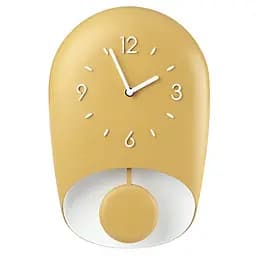 Годинник настінний Guzzini Home із маятниковим дзвоном 33 x 22 x 8 см жовтий (168604206)