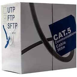 Кабель FTP, CCA, для внутрішньої прокладки, 4x2x0,48 мм, кат.5e, GTL, бухта 305 м (GTLFTP42485E305)