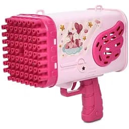 Мыльные пузыри XB-16 длина 7.5 см, пластик, от 3 лет, встроенная подсветка, розовый