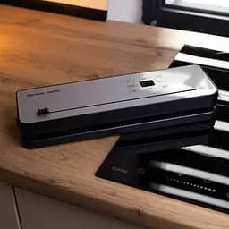 Вакууматор побутовий HP 11-29G сенсорний 120 Вт для сухихвологих продуктів з різаком, сріблястий - мініатюра 10