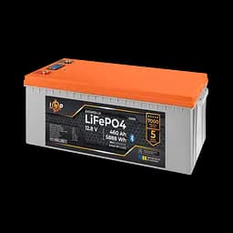 Акумулятор LP LiFePO4 12,8V - 460 Ah (5888Wh) (BMS 200A/200А) пластик LCD Smart BT - мініатюра 2