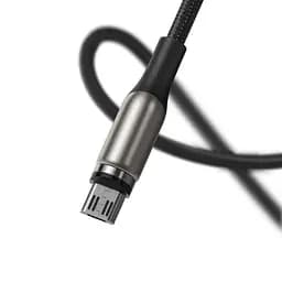 Кабель Baseus Zinc Magnetic Cable USB для Micro USB 1.5A 2m Black (CAMXC-I01) - мініатюра 2