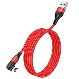 Кабель Hoco Lightning Orbit charging data cable U100, 120 см красный