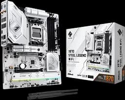 Материнська плата ASRock X870 Steel Legend Wi-Fi Socket AM5 (X870 STEEL LEGEND WIFI) Б/В - мініатюра 1