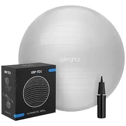 Фитбол Queenfit 65 см серый + насос