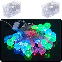 Гірлянда електрична Лампочка-Кулька, D-40, 20 шт., кольорова, 5 метрів