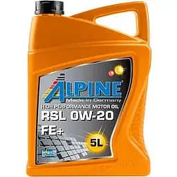 Олива моторна Alpine RSL 0W-20 синтетична 5 л (175281)