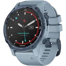 Спортивний годинник Garmin Descent Mk2S Mineral Blue with Sea Foam Silicone Band (010-02403-07)