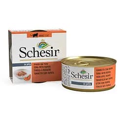 Вологий корм для кішок Schesir Tuna Papaya 75 г тунець з папаєю натуральний клас