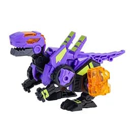 Динозавр-трансформер Dinoster Раптор-Бот пурпурный с боксом для хранения (EU580840-2)