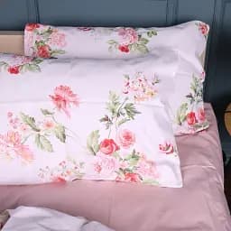 Простирадло MirSon Сатин Spring Flower 110х160 см рожеве (2200011121949) - мініатюра 2