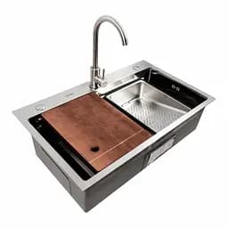 Кухонна мийка нержавійка CM 75x46B Platinum Handmade, Нержавіюча сталь