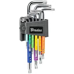Набір ключів Bradas TORX TX 10-50 9 шт довгі (DIY-HKT62-LO/B)