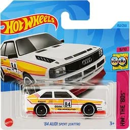 Базова машинка Hot Wheels The 805 84 Audi Sport Quattro біла (5785)
