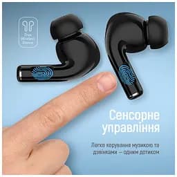 Навушники ColorWay Slim TWS-5 Earbuds Black (CW-TWS5BK) - мініатюра 9