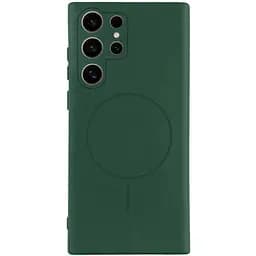 Чохол Lakshmi Silicone Cover Full Camera AA with MagFit для Samsung Galaxy S26 Ultra Зелений/Dark green