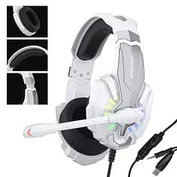 Ігрова гарнітура KOTION EACH G9000 Plus для ПК та консолей з RGB-підсвічуванням і мікрофоном (Білий) - мініатюра 2