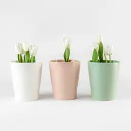 Горщик для квітів МВМ My Home, 16 см, рожевий (DH-FLOWERS-29 PINK) - мініатюра 4