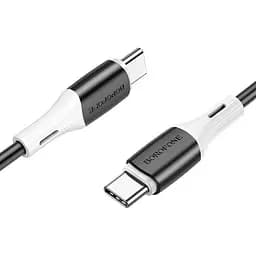 Кабель Borofone BX79 Type-C to Type-C 60W силиконовый зарядный 3A/1 м черный