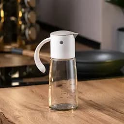 Пляшка для олії та оцту 300 мл з гравітаційною кришкою, сірий TS Kitchen HP16297W - мініатюра 5