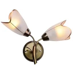 Бра Brille LK-405W/2 E14 AB настінне накладне флористика