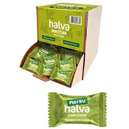 Халва подсолнечная Norsu со вкусом зеленого чая Матча шоубокс 1.05 кг